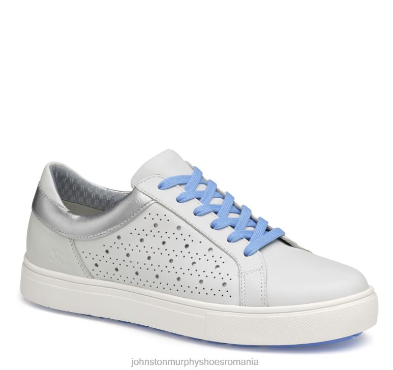 piele de vițel albă 6FF4F1234 femei Johnston  Murphy madison perfed hibrid pantofi