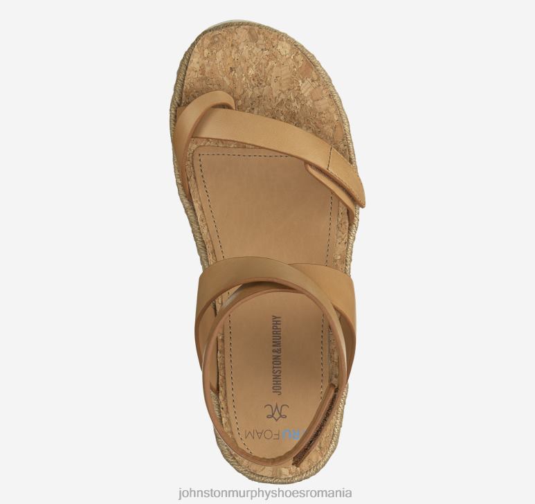 piele de vițel cafeniu 6FF4F1186 femei Johnston  Murphy sandale michelle cu curele la gleznă pantofi