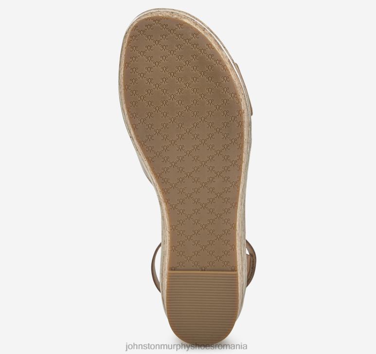 piele de vițel cafeniu 6FF4F1192 femei Johnston  Murphy sandală gigi cu bandă încrucișată pantofi