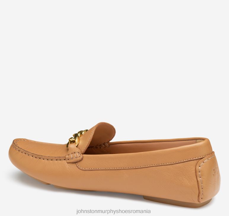 piele de vițel cafeniu 6FF4F1247 femei Johnston  Murphy maggie chain moc pantofi