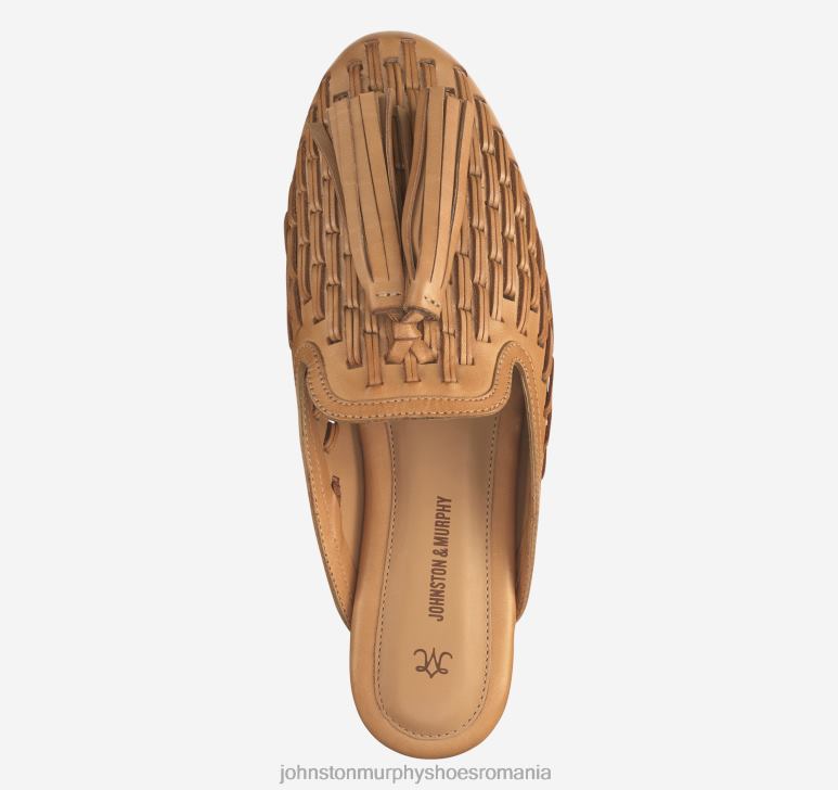 piele de vițel cafeniu 6FF4F1265 femei Johnston  Murphy slip-on țesut belle pantofi