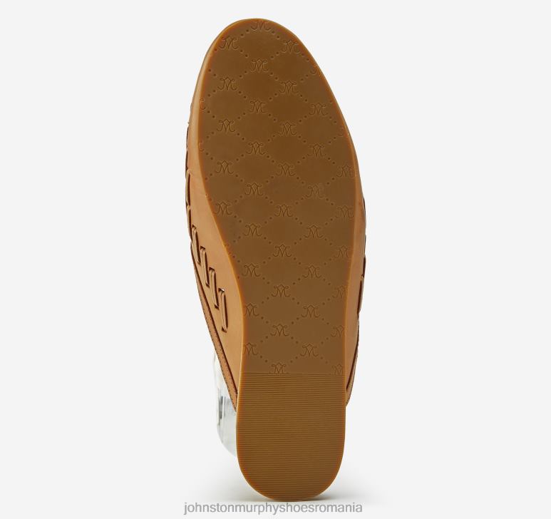 piele de vițel cafeniu 6FF4F1265 femei Johnston  Murphy slip-on țesut belle pantofi