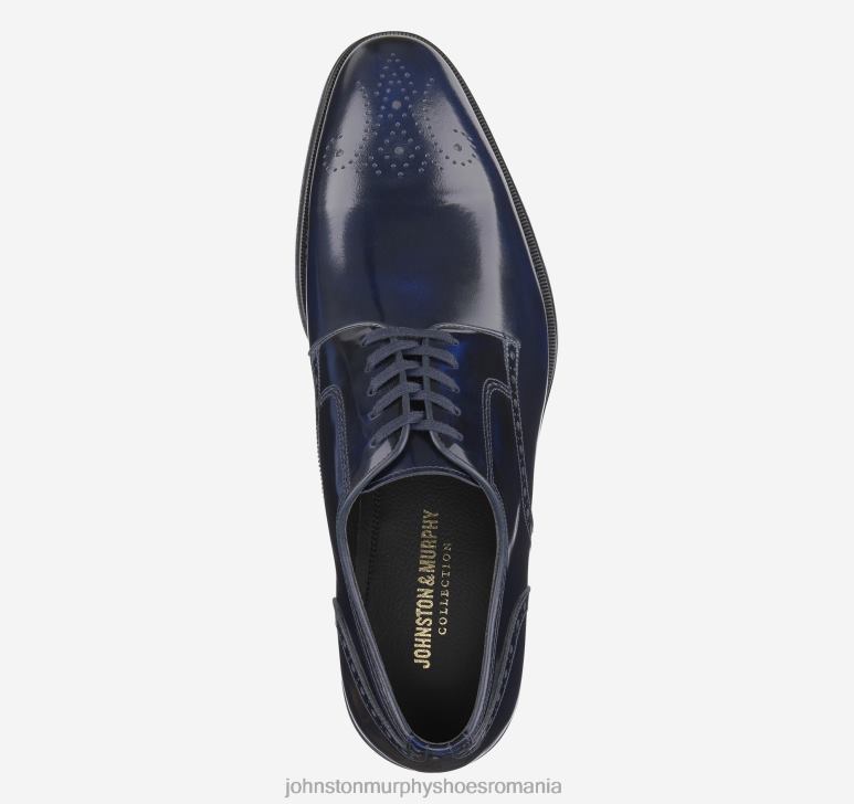 piele de vițel italian bleumarin închis 6FF4F330 bărbați Johnston  Murphy flynn deget simplu pantofi