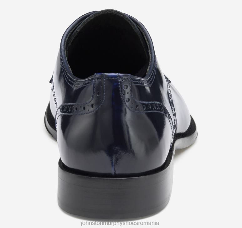 piele de vițel italian bleumarin închis 6FF4F330 bărbați Johnston  Murphy flynn deget simplu pantofi