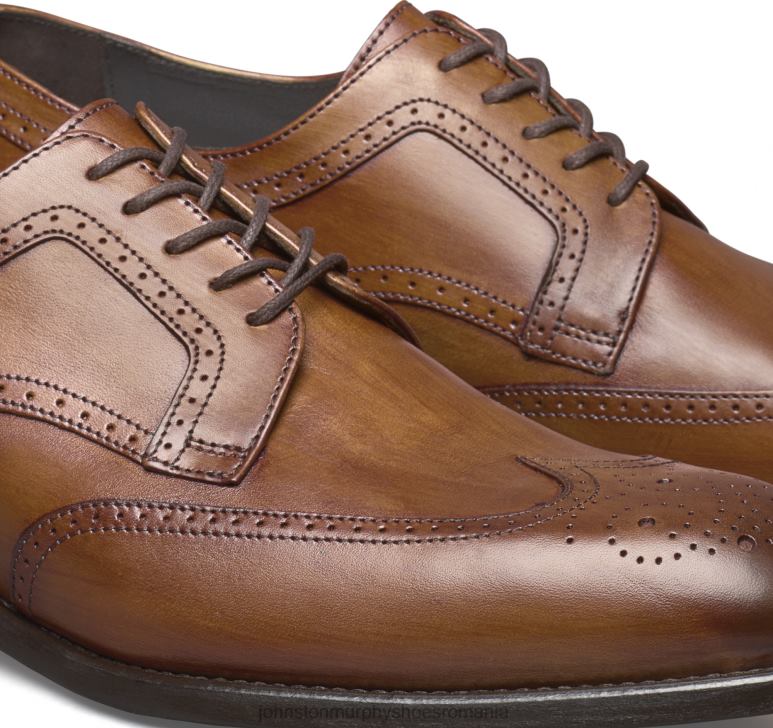 piele de vițel italiană bronzată 6FF4F237 bărbați Johnston  Murphy vârful aripii ellsworth pantofi