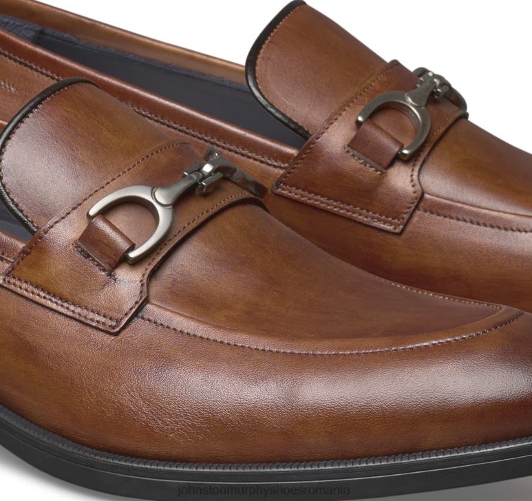 piele de vițel italiană bronzată 6FF4F345 bărbați Johnston  Murphy flynch bit pantofi