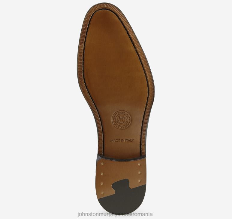 piele de vițel italiană coniac 6FF4F209 bărbați Johnston  Murphy flynn deget simplu pantofi
