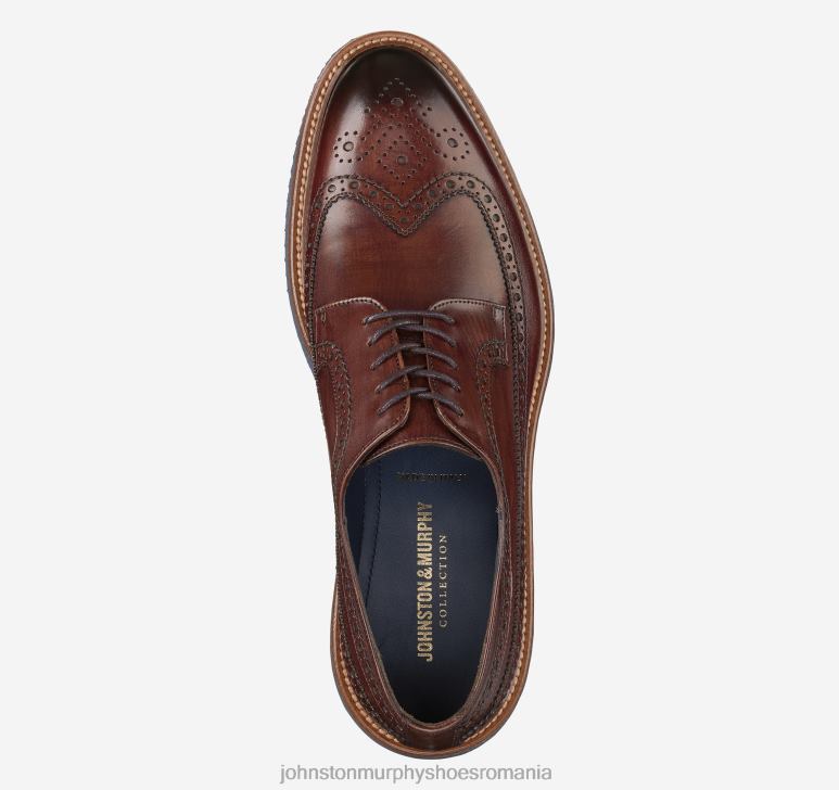 piele de vițel italiană maro 6FF4F184 bărbați Johnston  Murphy Jameson Longwing pantofi