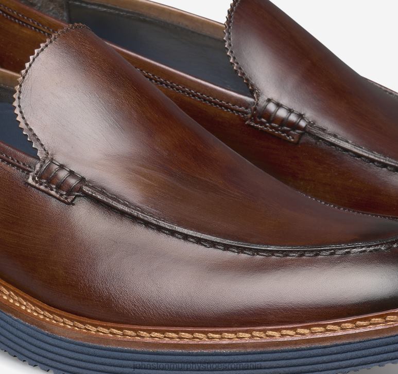 piele de vițel italiană maro 6FF4F216 bărbați Johnston  Murphy jameson venetian pantofi