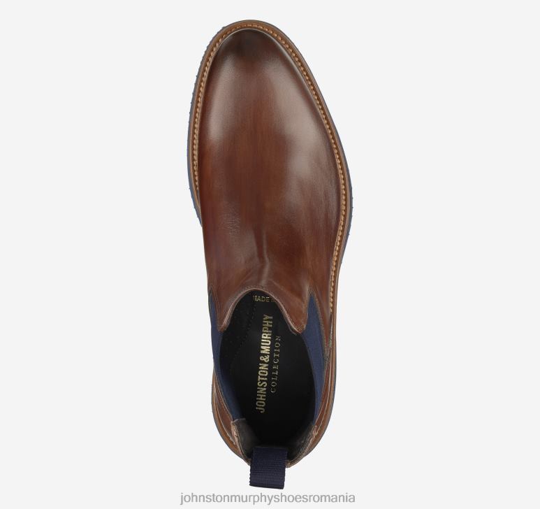 piele de vițel italiană maro 6FF4F239 bărbați Johnston  Murphy jameson chelsea boot pantofi