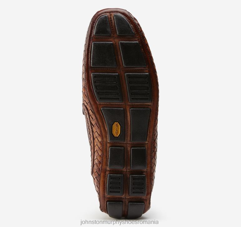 piele de vițel italiană maro 6FF4F242 bărbați Johnston  Murphy penny țesut dayton pantofi