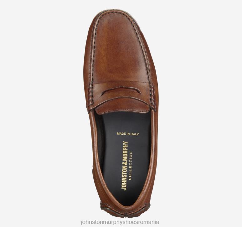 piele de vițel italiană maro 6FF4F270 bărbați Johnston  Murphy dayton penny pantofi