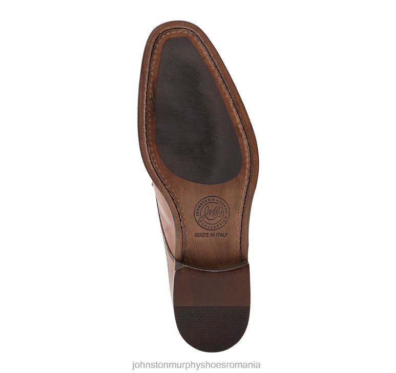 piele de vițel italiană maro 6FF4F319 bărbați Johnston  Murphy ellsworth cap toe pantofi