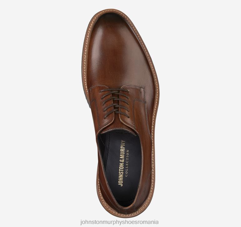 piele de vițel italiană maro 6FF4F328 bărbați Johnston  Murphy Jameson degetul simplu pantofi