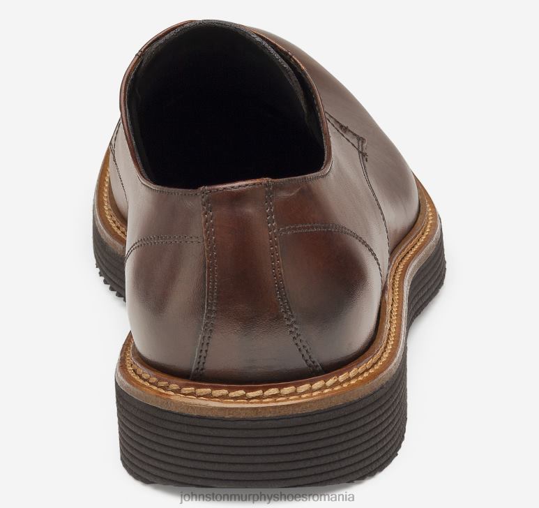 piele de vițel italiană maro 6FF4F328 bărbați Johnston  Murphy Jameson degetul simplu pantofi