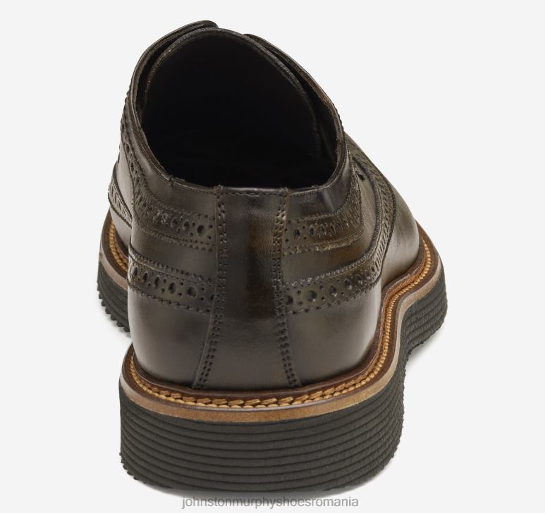 piele de vițel italiană maro închis 6FF4F198 bărbați Johnston  Murphy Jameson Longwing pantofi