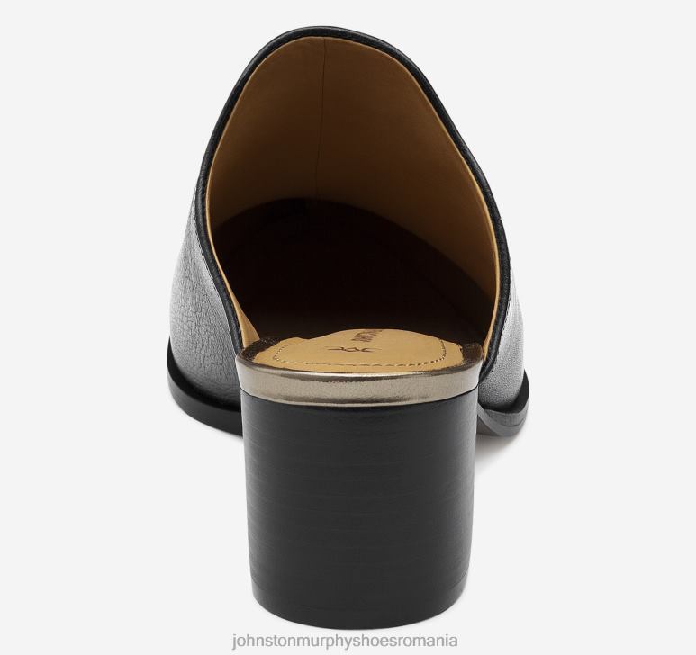 piele de vițel italiană neagră 6FF4F1239 femei Johnston  Murphy trista mule pantofi