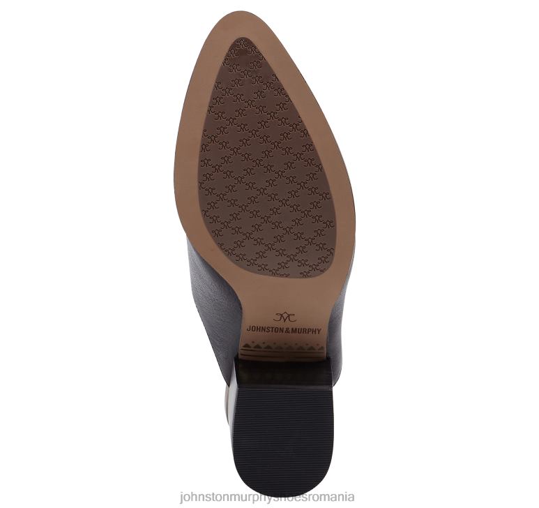 piele de vițel italiană neagră 6FF4F1239 femei Johnston  Murphy trista mule pantofi