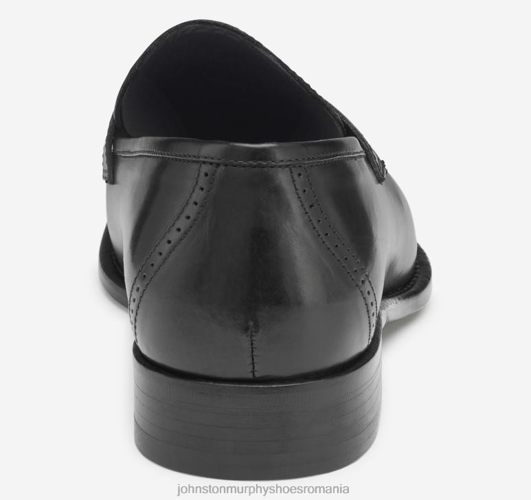 piele de vițel italiană neagră 6FF4F232 bărbați Johnston  Murphy ellsworth penny pantofi