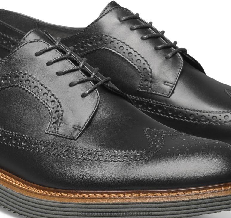piele de vițel italiană neagră 6FF4F307 bărbați Johnston  Murphy Jameson Longwing pantofi
