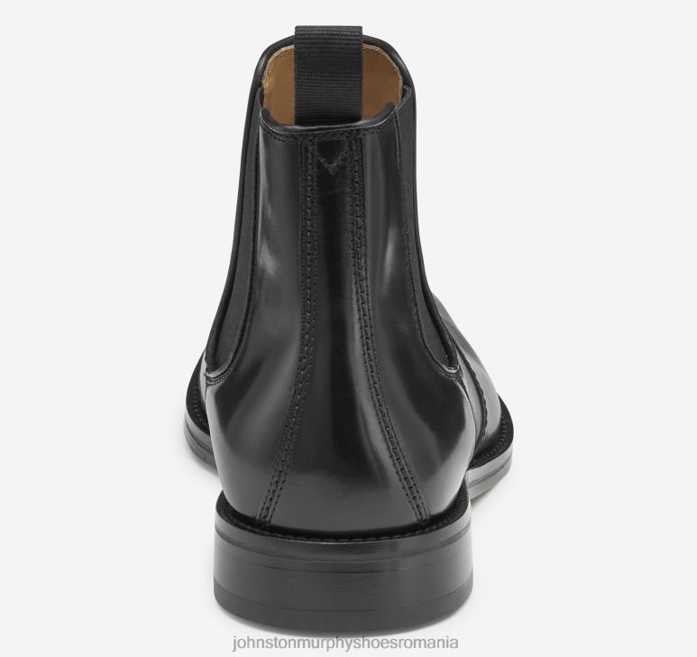 piele de vițel italiană neagră 6FF4F318 bărbați Johnston  Murphy cizma meade chelsea pantofi
