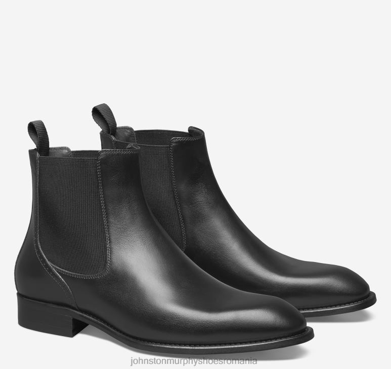 piele de vițel italiană neagră 6FF4F382 bărbați Johnston  Murphy ellsworth Chelsea Boot pantofi