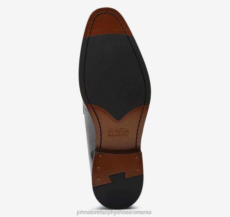 piele de vițel italiană neagră 6FF4F83 bărbați Johnston  Murphy meade penny pantofi