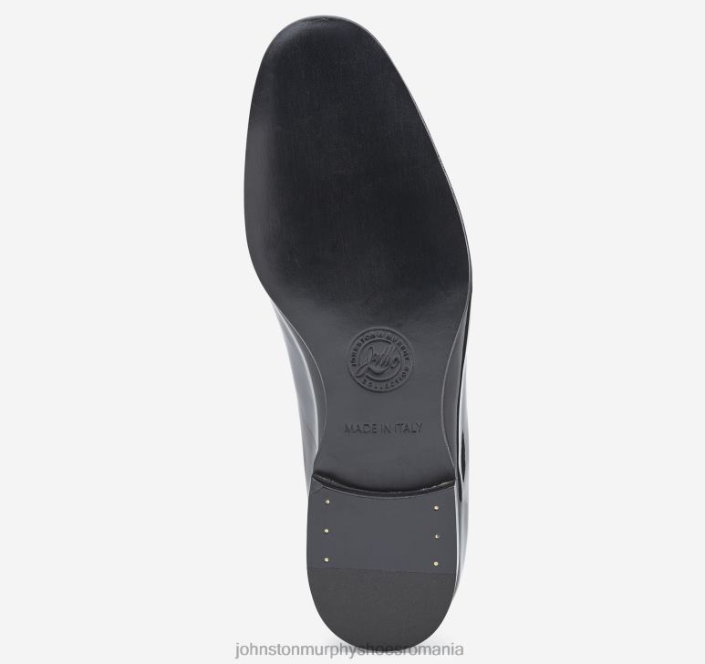 piele de vițel lacută italiană neagră 6FF4F391 bărbați Johnston  Murphy kinser slip-on pantofi