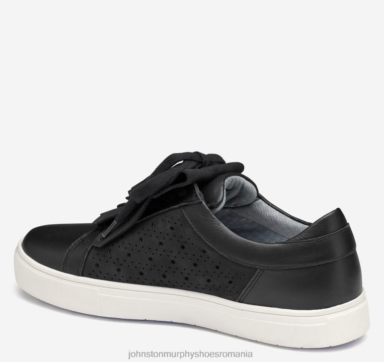 piele de vițel neagră 6FF4F1256 femei Johnston  Murphy madison perfed hibrid pantofi