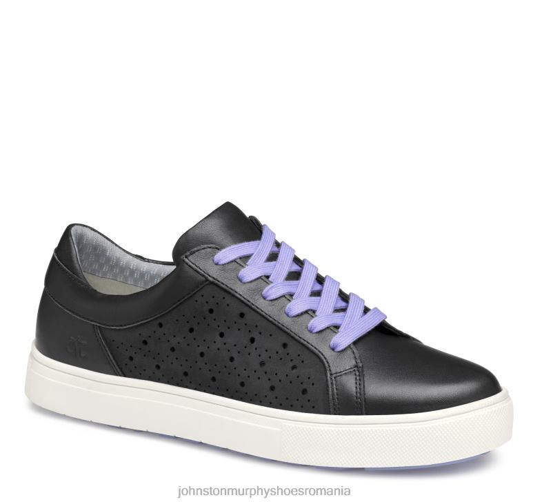 piele de vițel neagră 6FF4F1256 femei Johnston  Murphy madison perfed hibrid pantofi