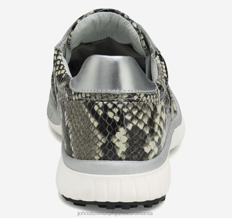 piele de vițel rezistentă la apă imprimată cu șarpe gri 6FF4F1253 femei Johnston  Murphy hibrid xc4 h2-luxe pantofi