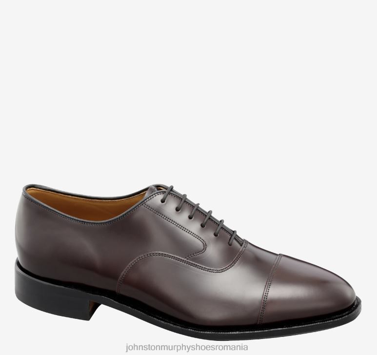 piele de vițel visiniu 6FF4F315 bărbați Johnston  Murphy melton cap toe pantofi
