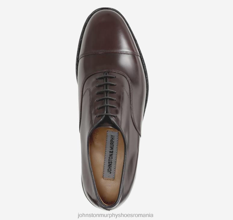 piele de vițel visiniu 6FF4F315 bărbați Johnston  Murphy melton cap toe pantofi