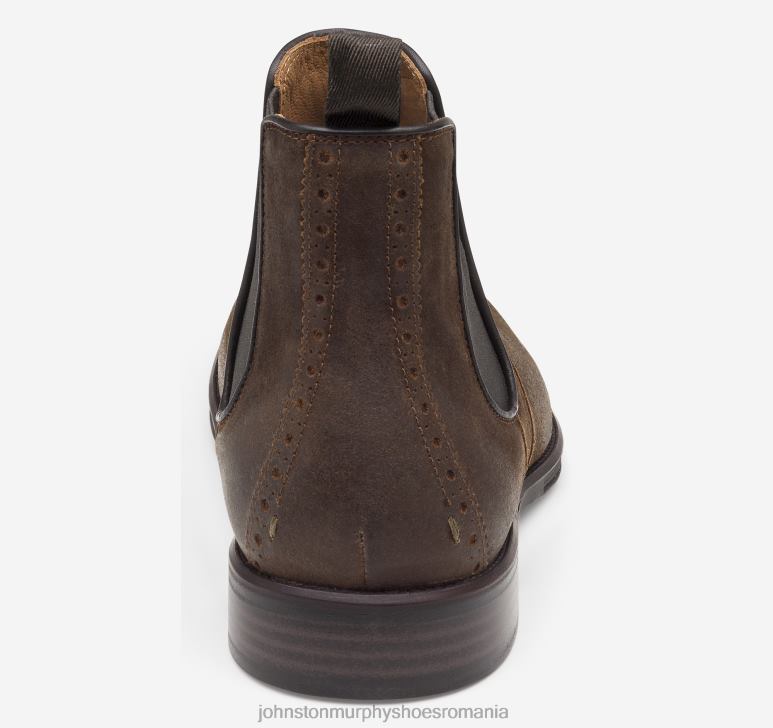 piele intoarsa cerata bronzat 6FF4F259 bărbați Johnston  Murphy henrick chelsea boot pantofi