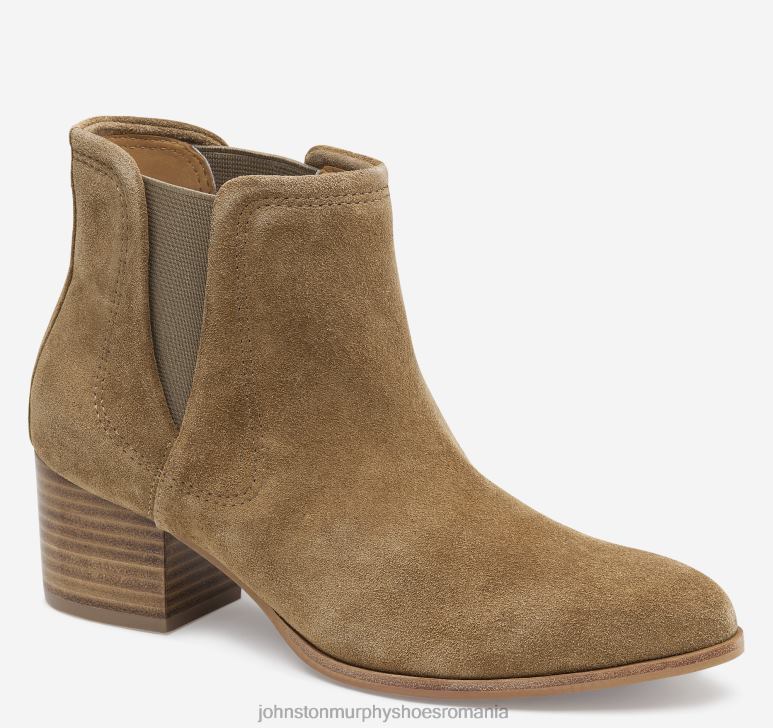 piele intoarsa italiana castan 6FF4F1241 femei Johnston  Murphy trista chelsea pantofi