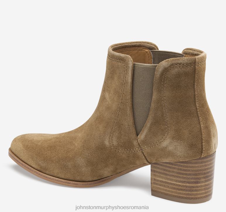 piele intoarsa italiana castan 6FF4F1241 femei Johnston  Murphy trista chelsea pantofi