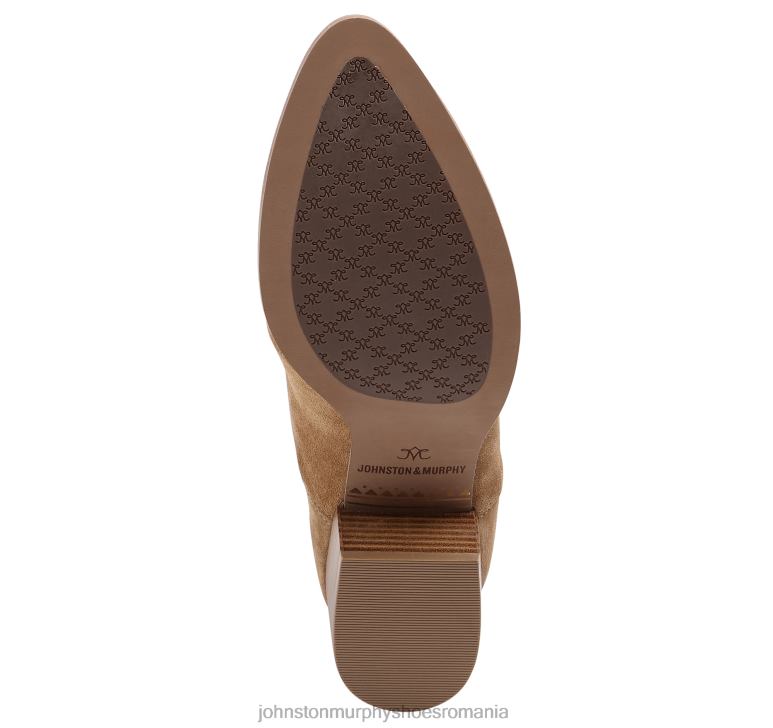 piele intoarsa italiana castan 6FF4F1241 femei Johnston  Murphy trista chelsea pantofi