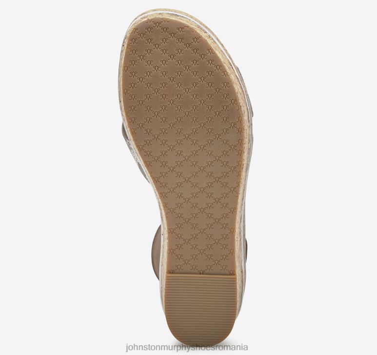 piele intoarsa metalizata pentru copii 6FF4F1191 femei Johnston  Murphy sandală gigi cu bandă încrucișată pantofi