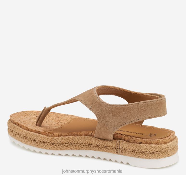 piele intoarsa pentru copii nisip 6FF4F1185 femei Johnston  Murphy sandale tanga michelle pantofi