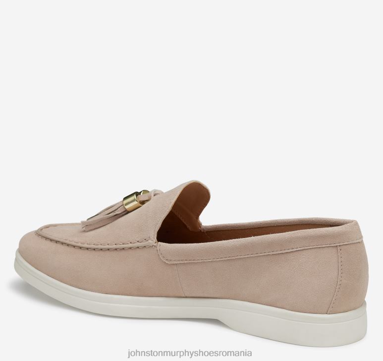 piele intoarsa pentru copii nisip 6FF4F1200 femei Johnston  Murphy mocasnic cu ciucuri darlene pantofi