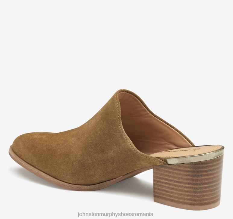 piele intoarsa whisky 6FF4F1229 femei Johnston  Murphy trista mule pantofi