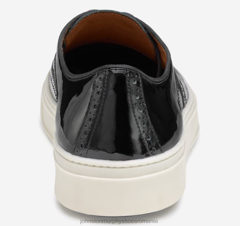 piele lacuita neagra 6FF4F331 bărbați Johnston  Murphy vârful aripii Hollins pantofi