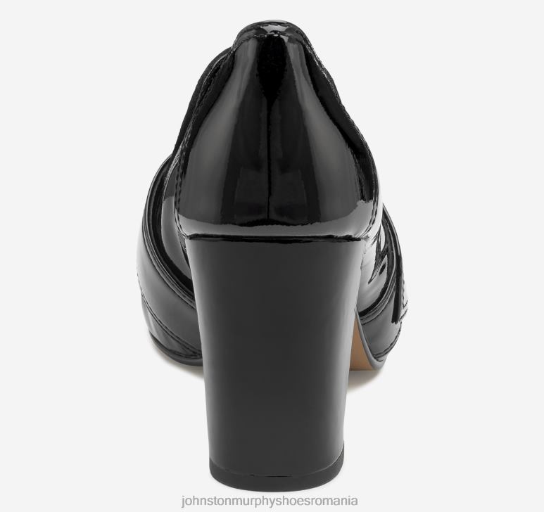 piele lăcuită neagră/de piele intoarsă pentru copii 6FF4F1255 femei Johnston  Murphy loafer charlotte pantofi