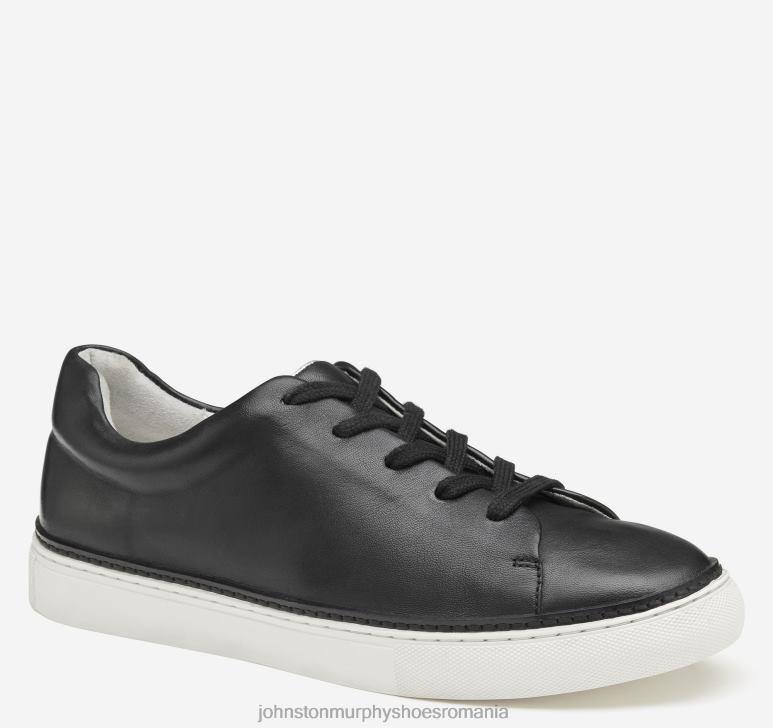 piele mănușă neagră 6FF4F1236 femei Johnston  Murphy callie lace-to-toe pantofi