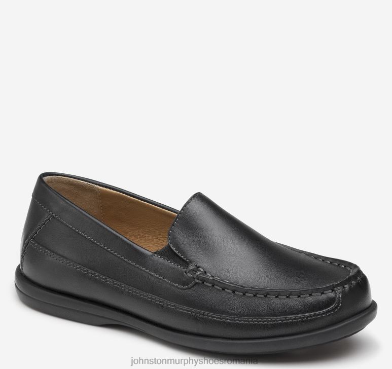 piele neagra 6FF4F1338 băiat Johnston  Murphy copil mare locklin venetian pantofi