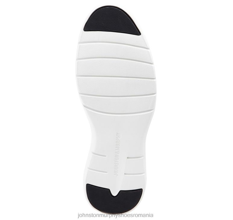 piele neagră de oaie spălată italiană 6FF4F1258 femei Johnston  Murphy ghetuț cu fermoar smeriț pantofi