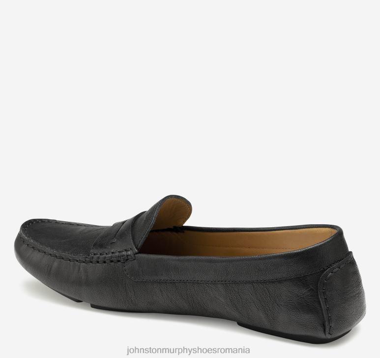piele neagră de oaie spălată italiană 6FF4F1270 femei Johnston  Murphy maggie penny pantofi