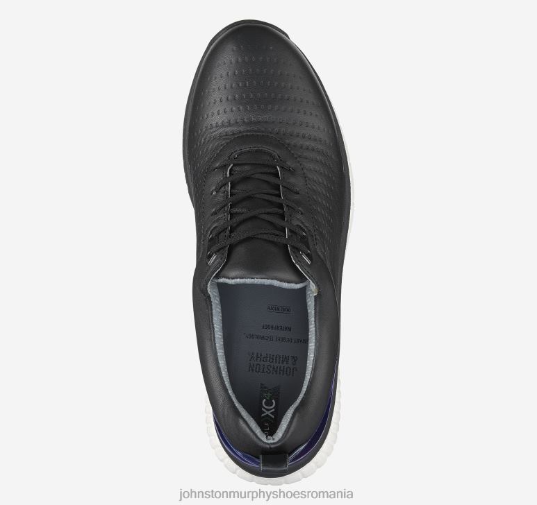 piele neagră impermeabilă 6FF4F1251 femei Johnston  Murphy hibrid xc4 h1-luxe pantofi