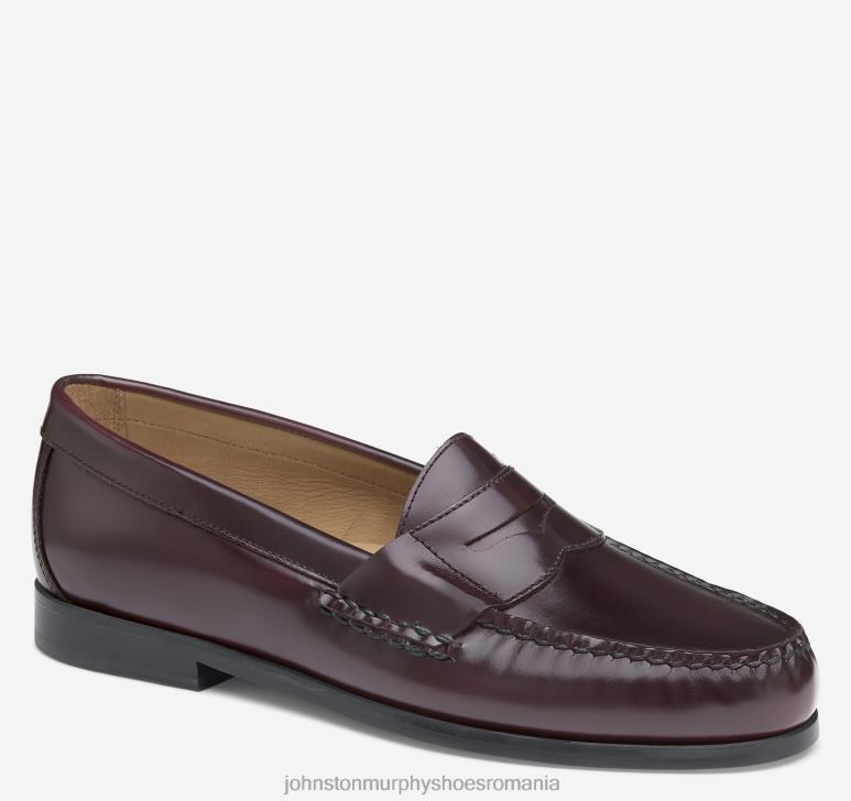 piele de culoare burgundy periată