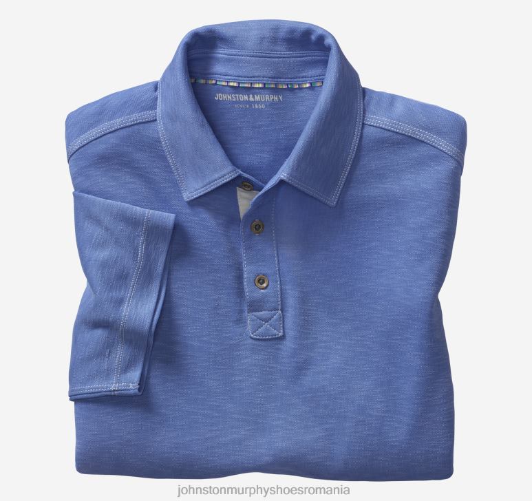 regal 6FF4F402 bărbați Johnston  Murphy polo vintage slub îmbrăcăminte